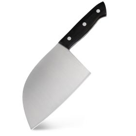 Household Chinese Kitchen Stainless Steel Butcher Knife (Option: Sand Glossy Butcher Knife)