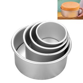 Heightened Cake Mould Deepened Anode Removable Bottom Mold Baking Tool (size: 4inch)