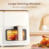 Air Fryer, VEWIOR 5.3Qt Airfyer with Viewing Window, 7 Custom Presets Large Air Fryer Oven with Smart Digital Touchscreen,Non-stick and Dishwasher-Saf